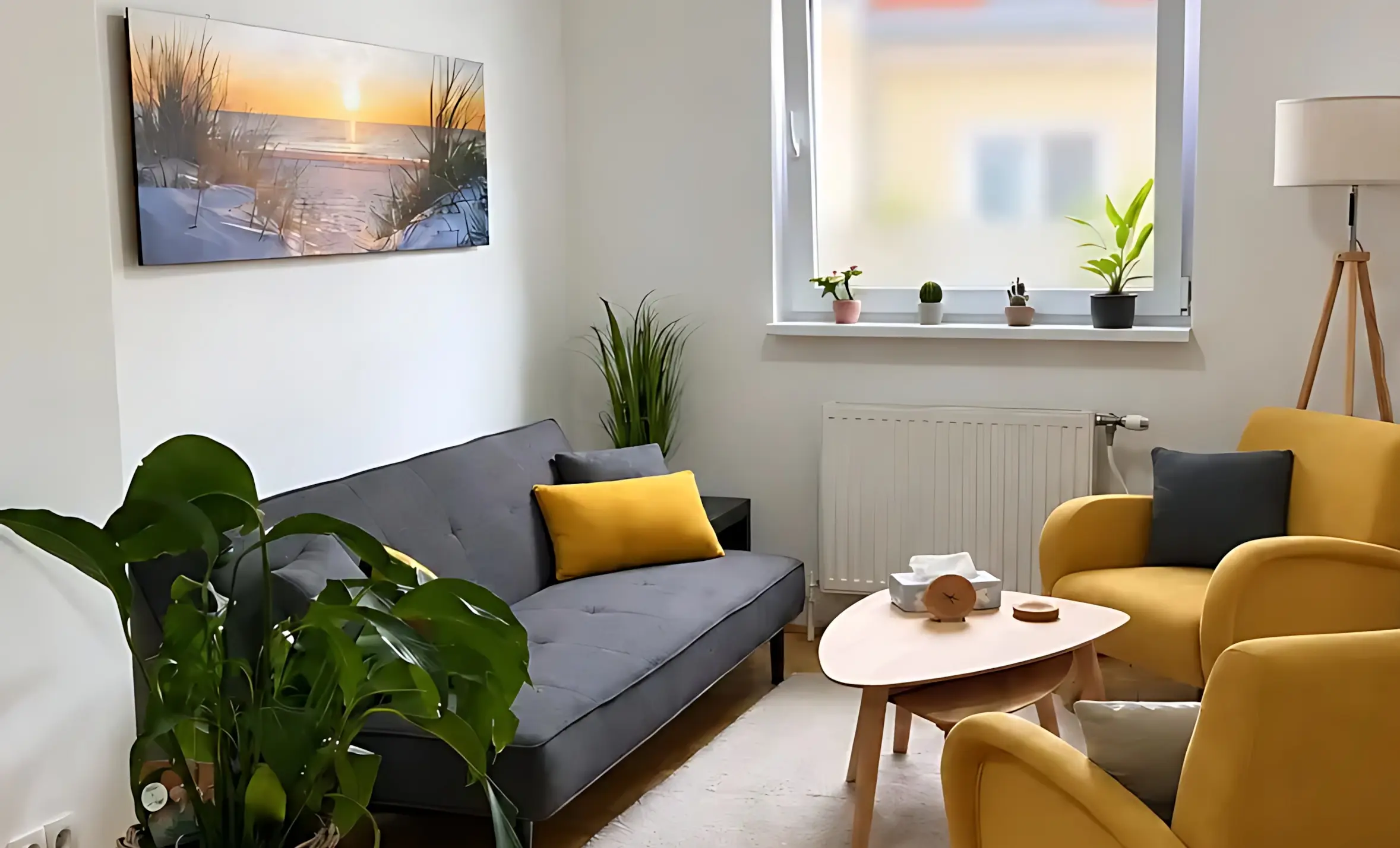 Büro mit Möbeln